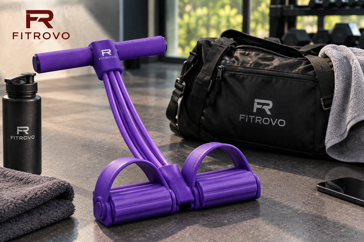 FITROVO brand logo and PowerPull product tagline banner
