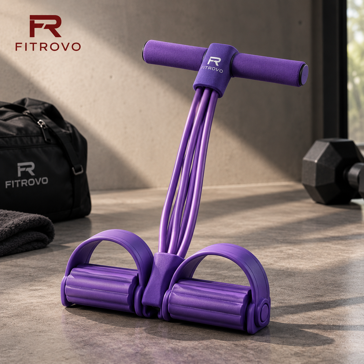 FITROVO PowerPull packed in its carry bag for travel and storage